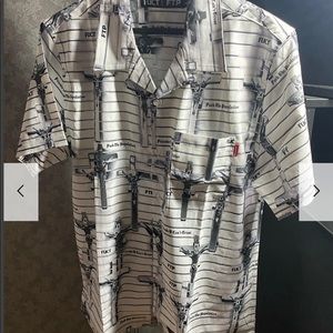 FTP + FUCT CROSS BUTTON UP Size XL